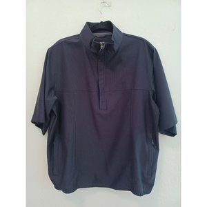 Zero Restriction Tour Series Golf Jacket Windshirt Mens Sz M black 1/4 Zip